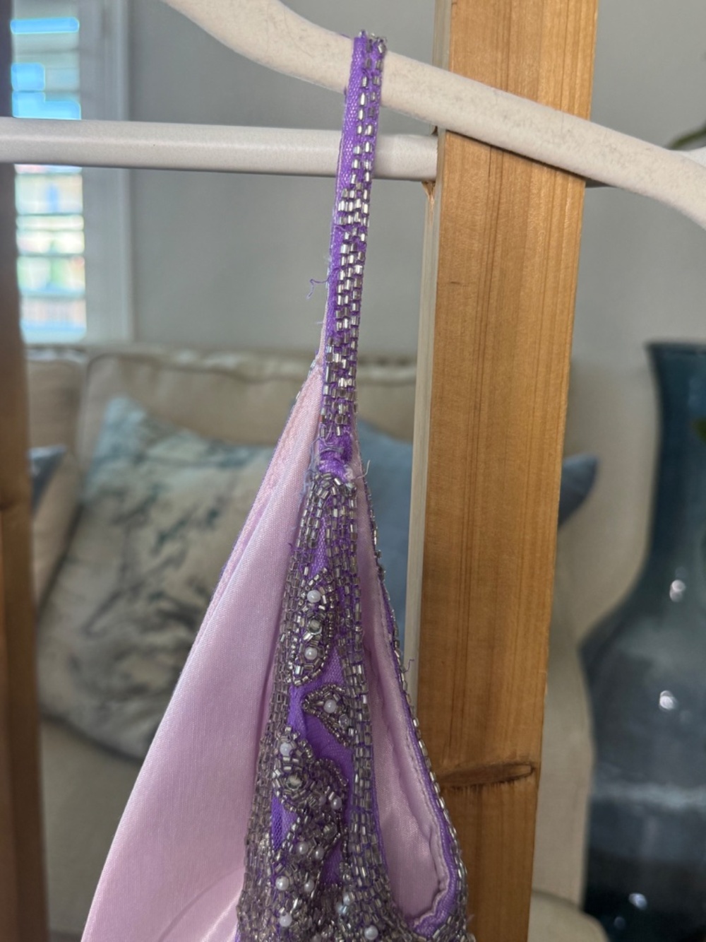 Primavera Couture Size 4 Lilac Beaded Cocktail Dress | Homecoming, Pageant, Form - Picture 3 of 5